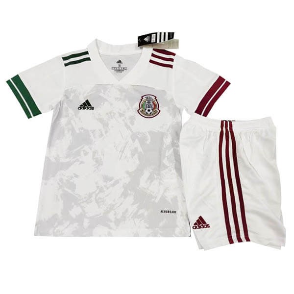 Camiseta México 2ª Niños 2020 Blanco